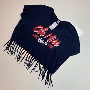 Ole Miss Rebels Fringe Crop Top
